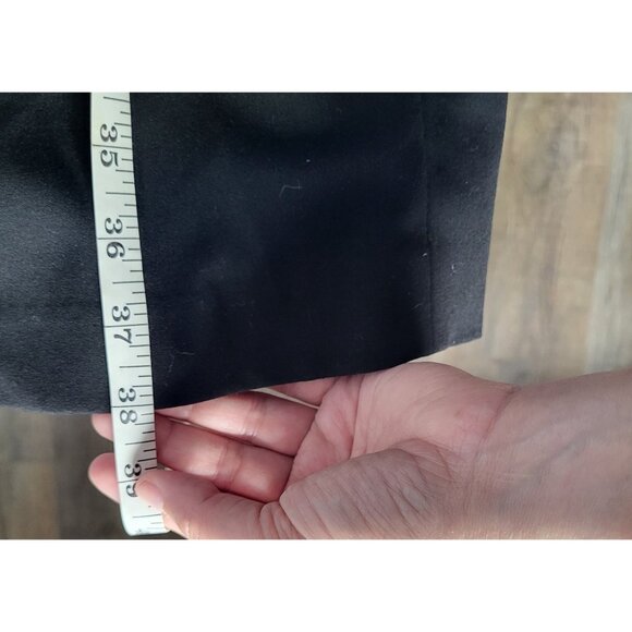 Calvin Klein Black Dress Womens SZ 8 Side Ruched Sheath Cocktail LBD - Picture 9 of 9